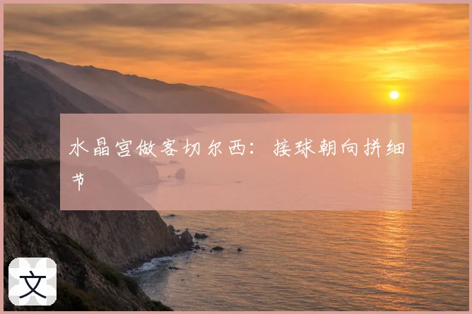 水晶宫做客切尔西：接球朝向拼细节